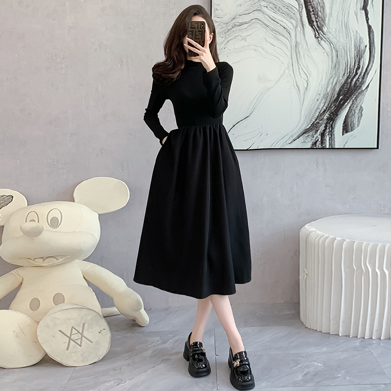 French Lazy Style Two-Piece Knit Dress Set for Women Autumn Winter - Image 4