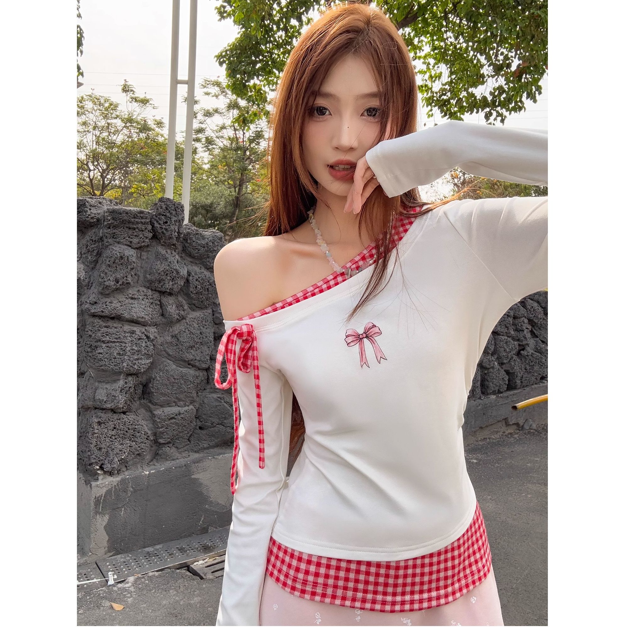 Women's Color Block Long Sleeve Top Summer 2026 Casual Commute Style - Image 3